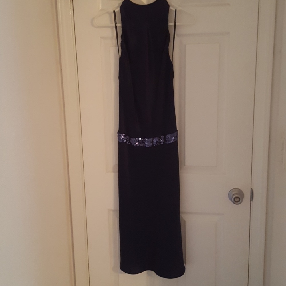 Dark blue Vera Wang formal dress